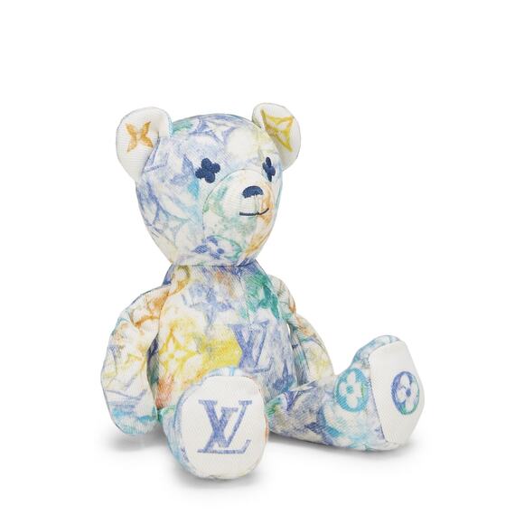Louis Vuitton Unicef Doudou Pastel Monogram Watercolor Multicolor Teddy Bear - Picture 5 of 16